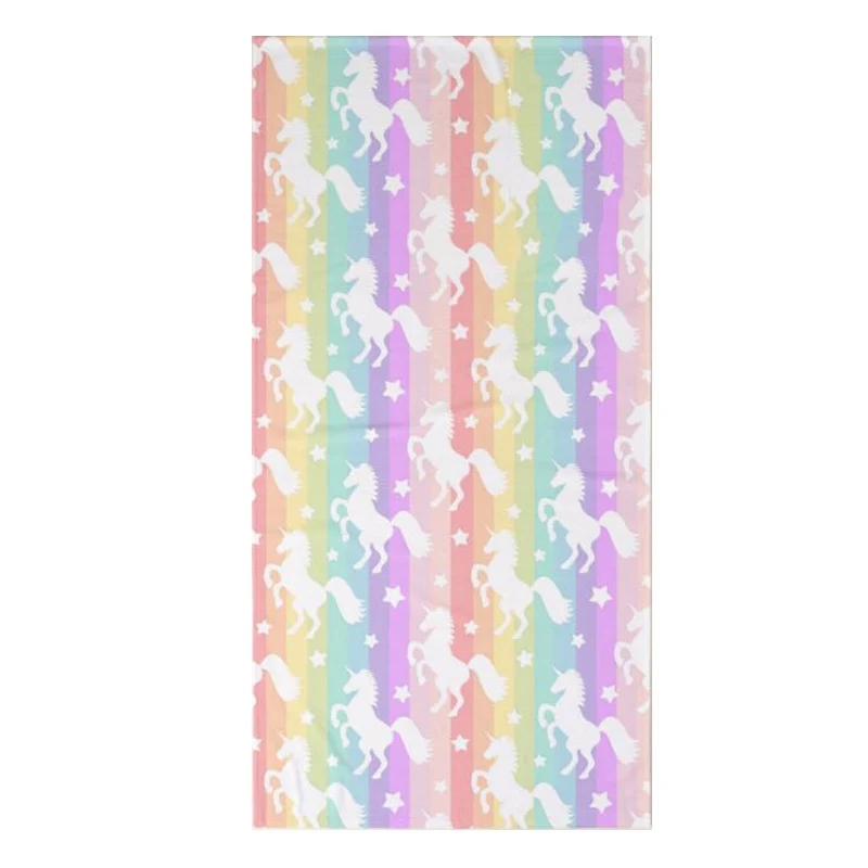 Модные Цветные Волшебные банные полотенца с единорогом для детей и взрослых