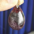 Подлинная Фиолетовый Натуральный Auralite 23 Браслеты для женщин леди стрейч прямоугольная бусина наручные часы, окрашенные Кристаллами Браслет