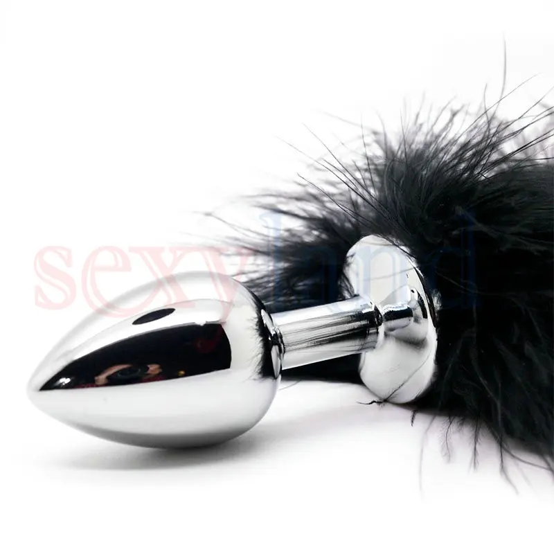 Анальные секс игрушки в виде зайчика и пера анальная пробка с пробкой для женщин