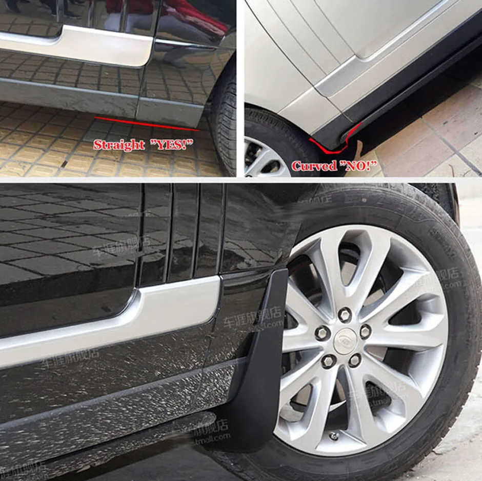 Спереди и сзади брызговик закрылки подходит для LANDROVER RANGE ROVER L405 2013 2014 2015 2016