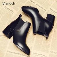 vianoch new fashion ankle boots woman high heels winter warm women shoes platform pumps shoe lady wo1808148