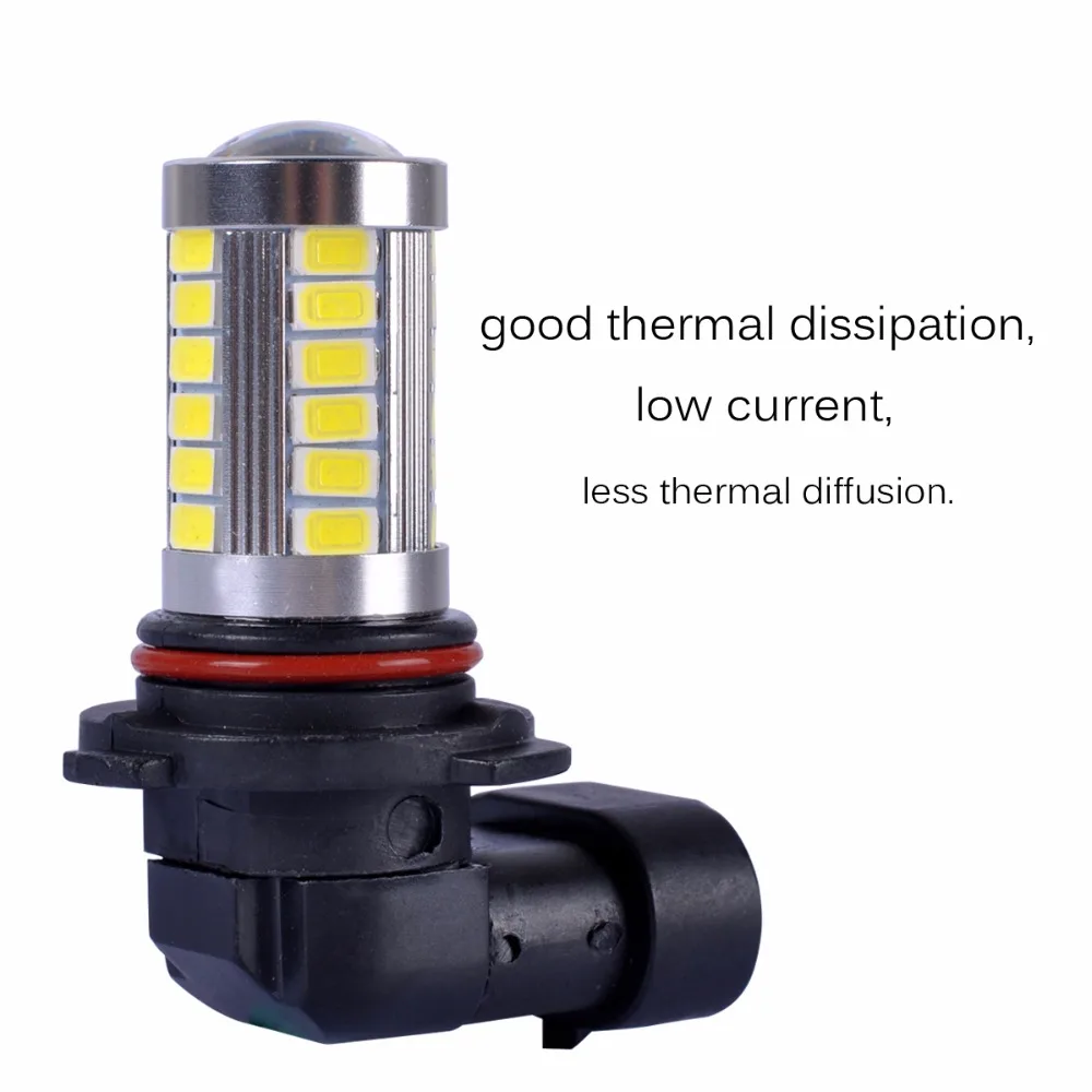 AutoEC 2 х Автомобильный светильник 9006 HB4 5630 33 светодиодные линзы smd Автомобильная