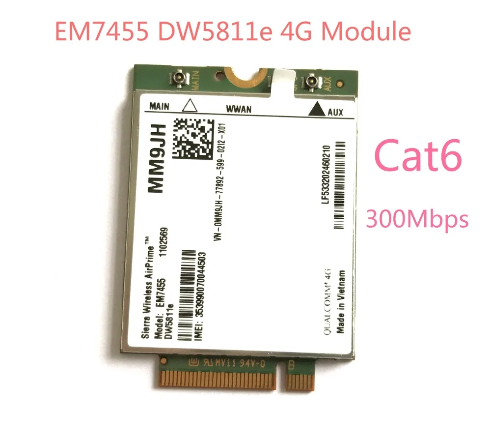 EM7455 DW5811e фотогалерея модуль 4G карта Cat6 для ноутбука Dell PN MM9JH|cat6| |