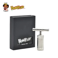 honeypuff stainless steel pollen press with gift box metal weed grinder herb crusher compressor tobacco smoking accessories