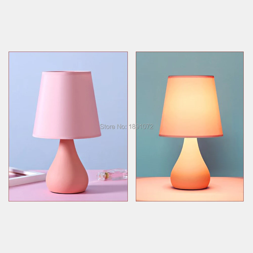 Joysfurd Baby Pink милые Макарон настольные лампы светодиодные внутреннего освещения