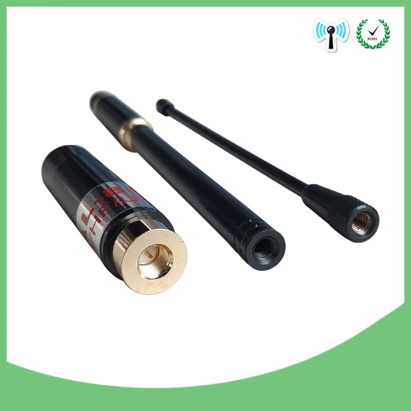 2 шт. двухдиапазонная телескопическая антенна SMA Male для рации BAOFENG UV 3R TONFA 985 TYT TH F5