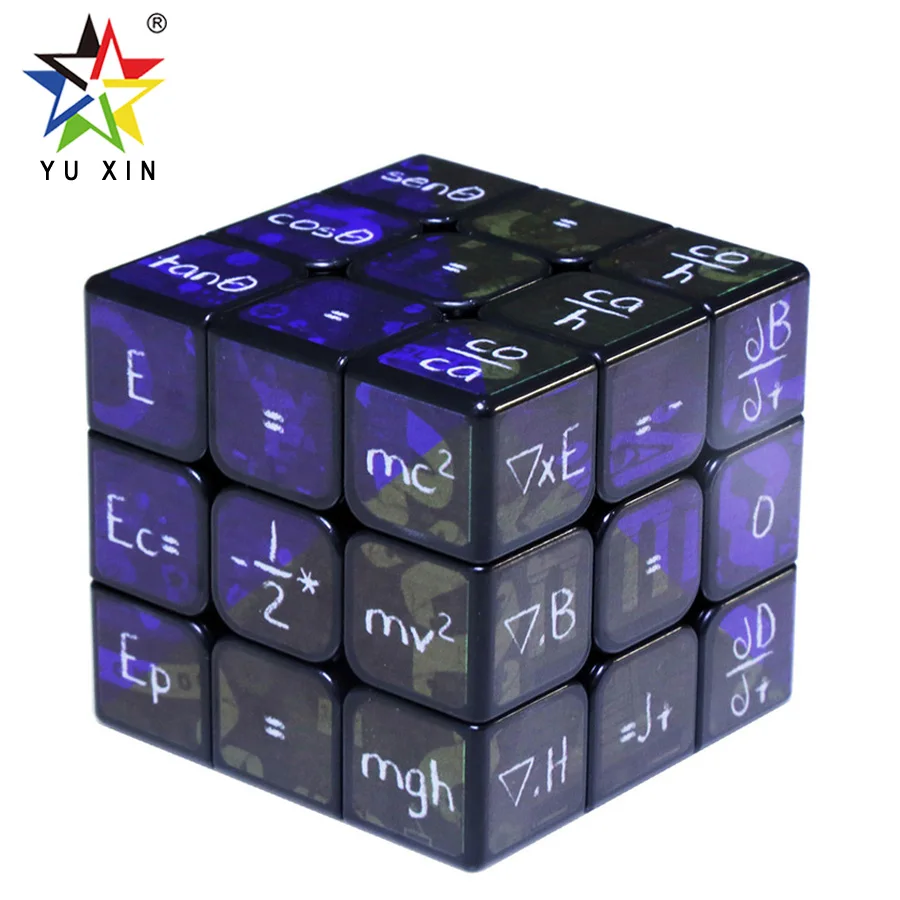 2019 YUXIN мини Волшебный куб обучающий 3x3x3 математическая формула скорость magico Cubo