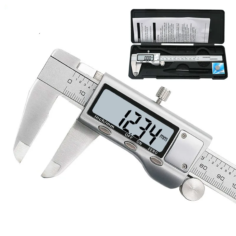 

High quality dental digital display caliper high precision vernier mini measuring tool stainless steel 0-150MM ruler