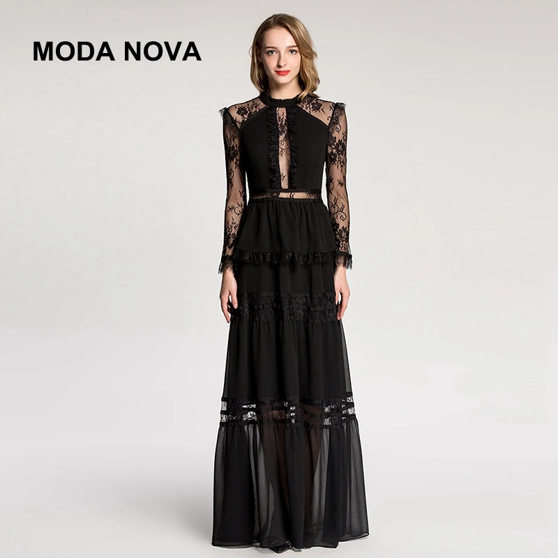 MODA NOVA взлетно посадочной полосы для женщин элегантные пикантные перспектива