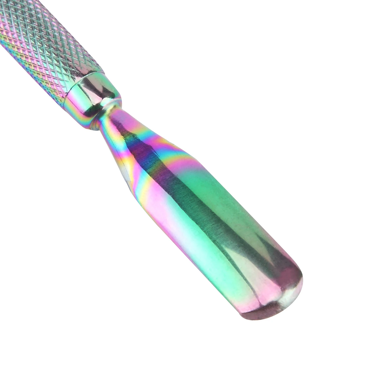 Monja ногтей двойной конец Радуга покрытие Грязь очистки толкатель мертвая кожа