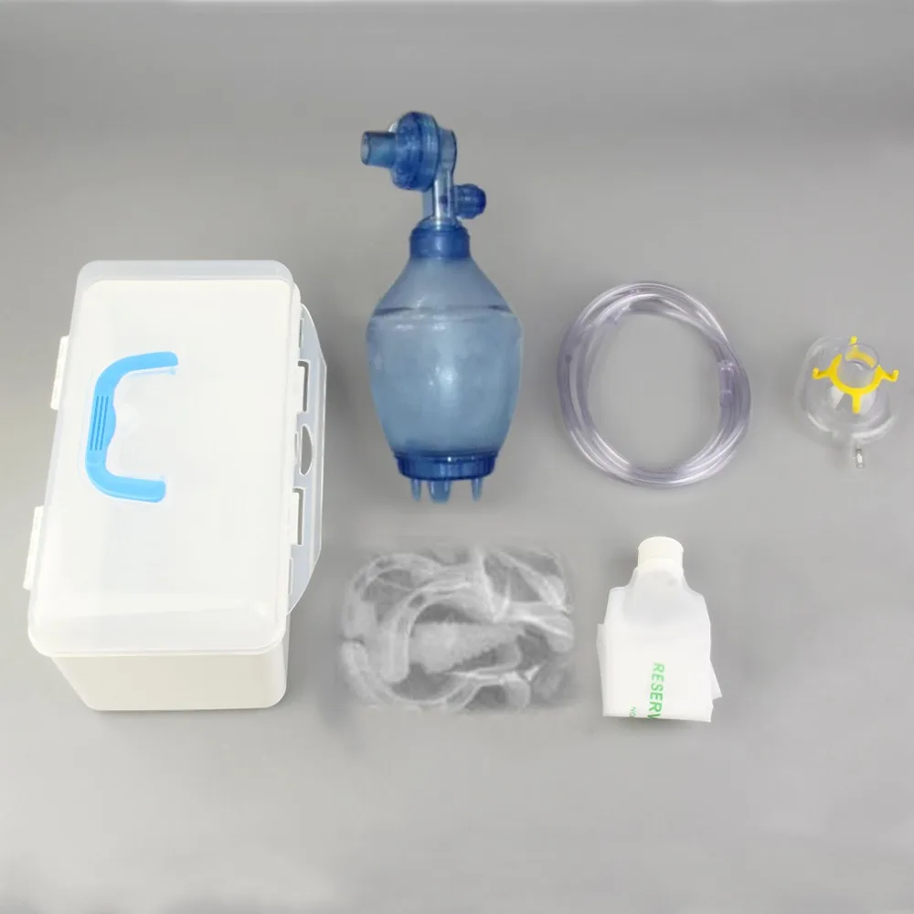 Ручной реаниматор из ПВХ детский мешок Ambu + кислородная трубка аптечка первой