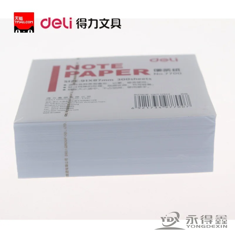 7700 note book 300p core strength paper 91 мм * 87 белая бумага для заметок без коробки листы записей