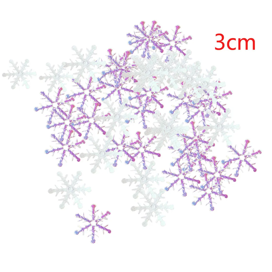 100/200/300pcs Рождественская елка украшения снежинки, белый, зеленый и золотой Пластик искусственный снег рождественские украшения для дома