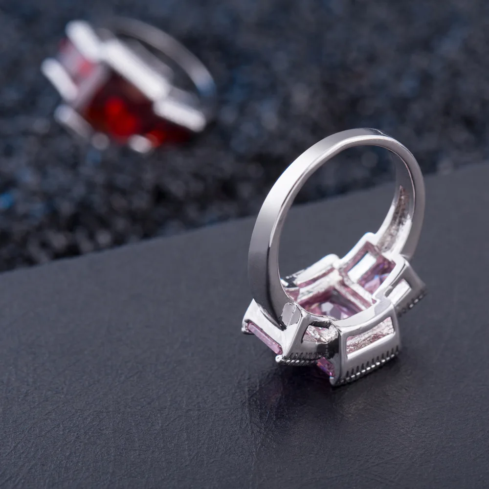 Magic Ikery Luxury Big Red CZ Rhinestone Ring For Men Women Wedding Exaggeration Rings Fashion Jewelry Gift MMR79 | Украшения и