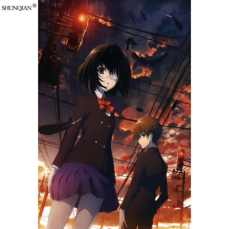 Еще одна аниме печати плакатов из шелковой ткани с принтом ткань плакат