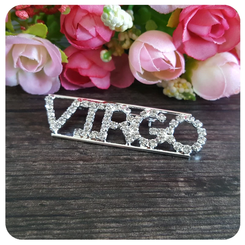 Созвездие тема Кристалл Брошь ювелирные изделия &quotДева&quot отворот булавка как