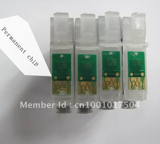 Бесплатная доставка T0731 T0732 T0733 T0734 73N многоразовый картридж для принтера epson T40 TX550