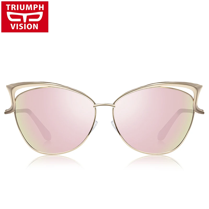 Солнцезащитные очки TRIUMPH VISION разноцветные зеркальные градиентные женские с