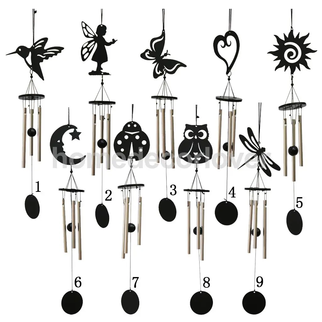 Различные 3-трубные металлические счастливые колокольчики восточные Висячие фэн