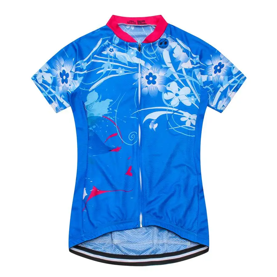 Синяя футболка велосипедная Джерси WEIMOSTAR Женская дышащая майка с коротким