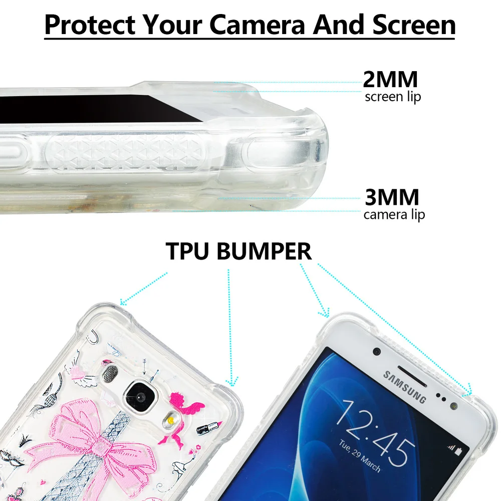 Для Samsung Galaxy J5 2016 J56 Блестящий динамический жидкий зыбучий песок подходящий чехол