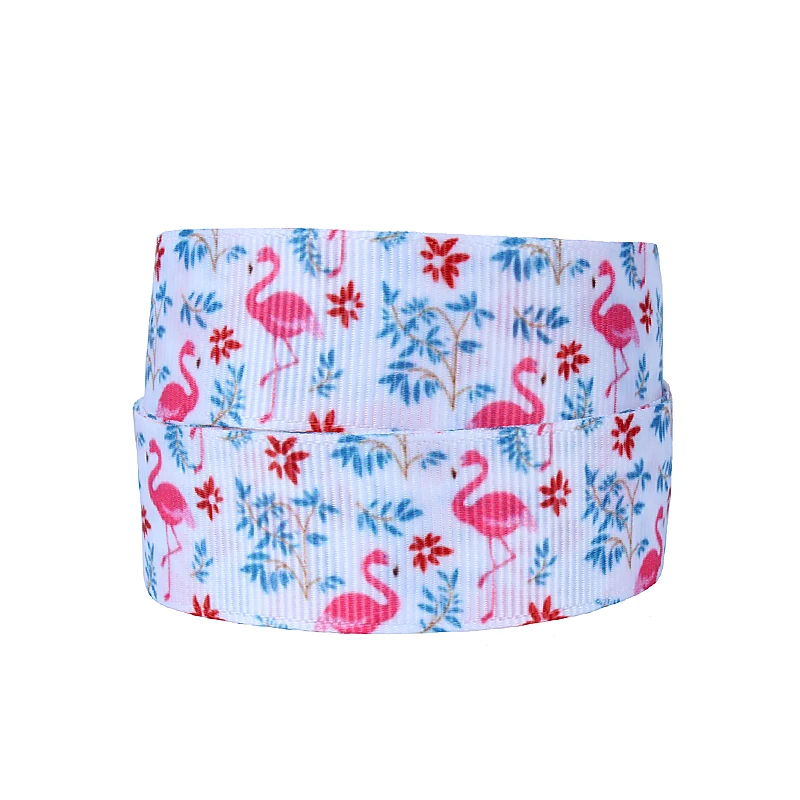 

FLRA Ribbon 1 inch Flamingo grosgrain ribbon