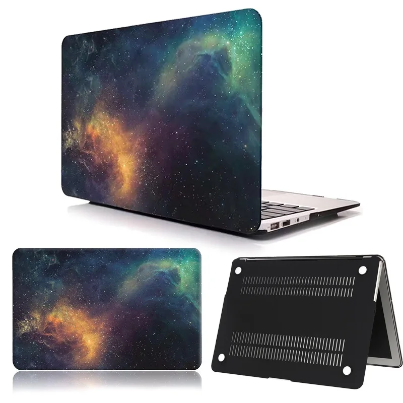 space 02 KK& LL Матовый Жесткий Чехол для ноутбука Apple MacBook Air Pro retina 11 12 13 15 и Air 13/Pro 13 15 дюймов с сенсорной панелью - Цвет: space 02