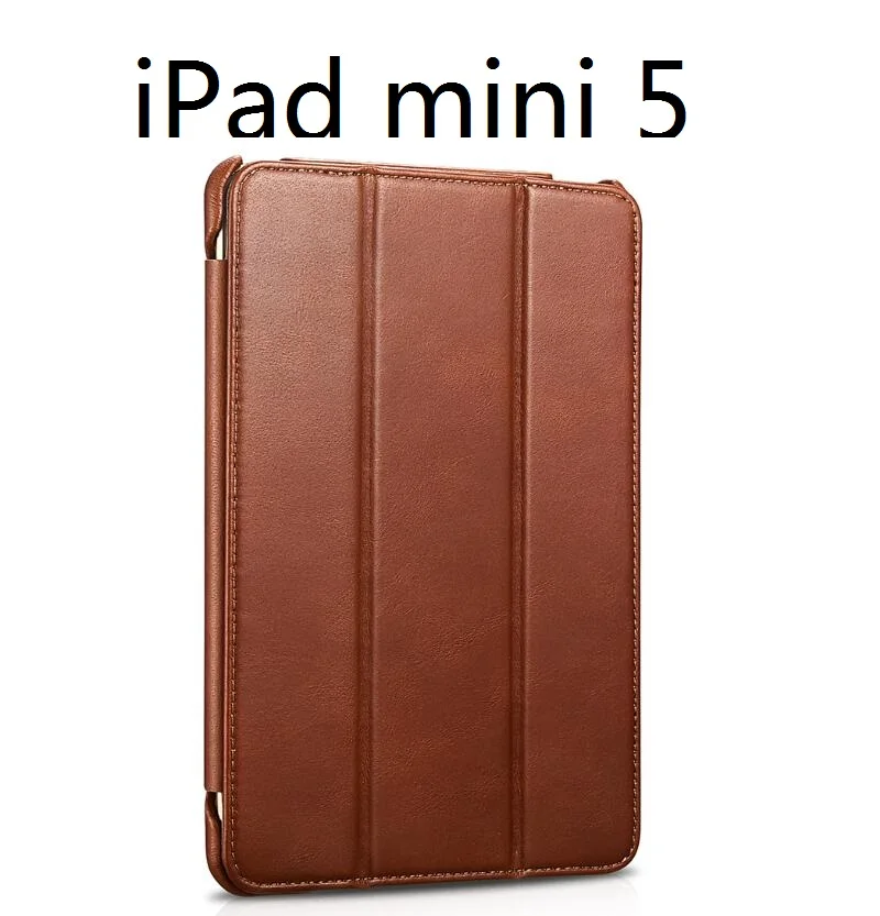 iPad mini 5 ICarer для iPad Pro 11 дюймов Винтаж серия натуральная кожа чехол для iPad Pro 12,9 дюйма Смарт Настоящее кожаный чехол - Цвет: iPad mini 5