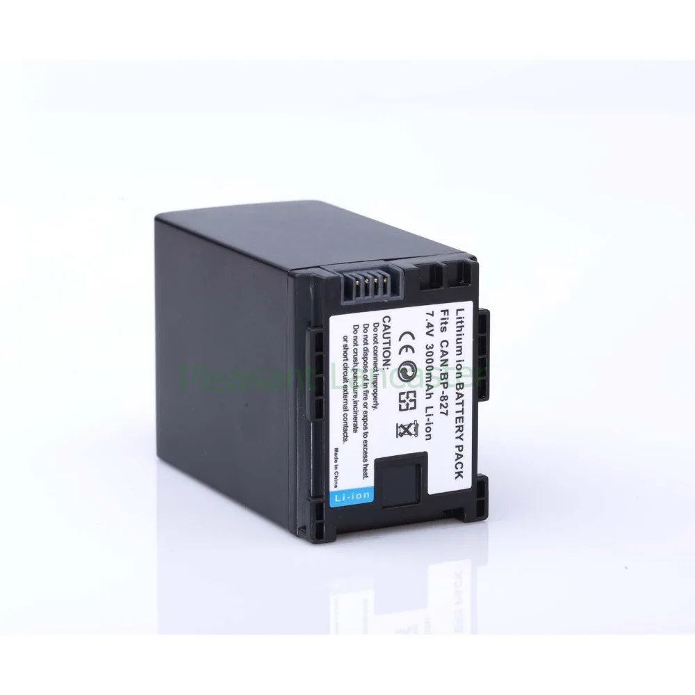 7 4 V 3000 мА/ч 2 шт. BP 827 BP827 батареи для CANON HF20 HF21 HF S11 S10 HF11 аксессуары canon + оптовая