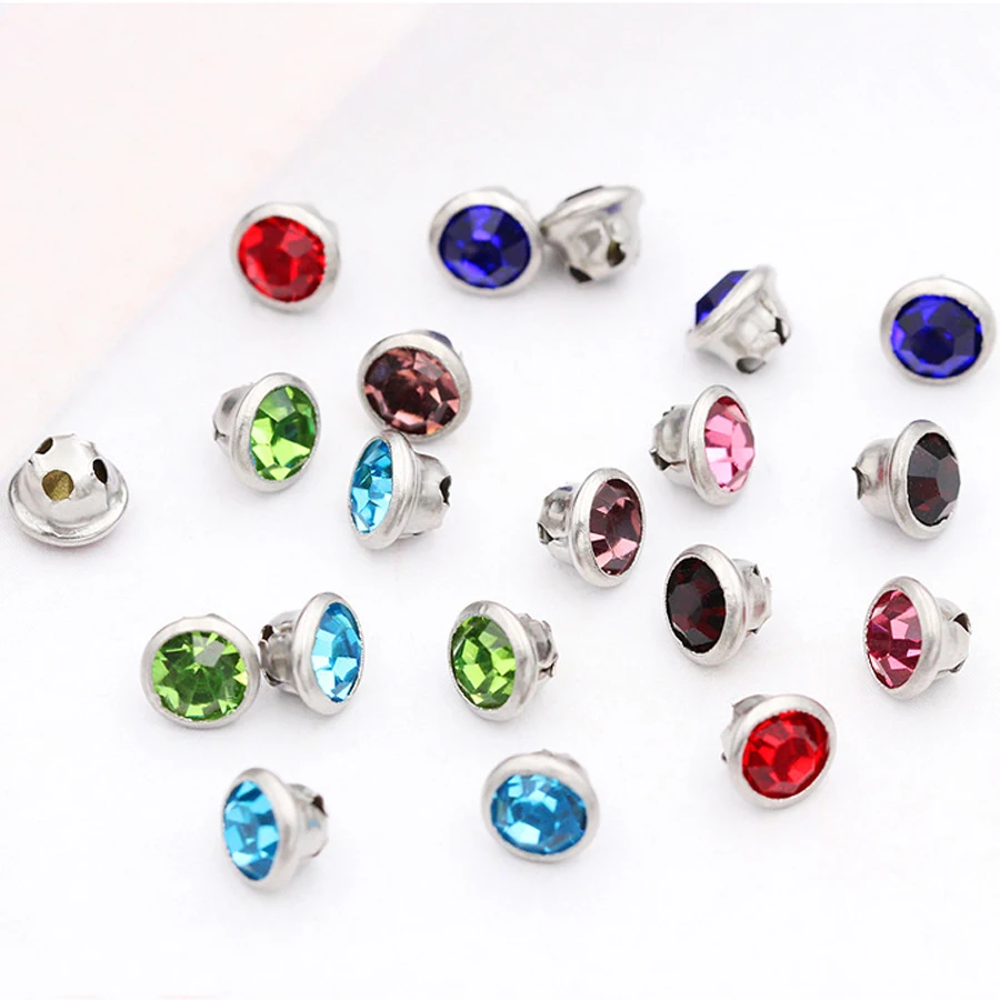 Новое поступление стразы круглой формы с металлической пряжкой со стеклянными