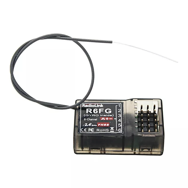 RadioLink R6FG 2.4G 6CH FHSS Receiver Radio Transmitter Gyro Integrant For RC4GS RC3S RC4G T8FB | Игрушки и хобби