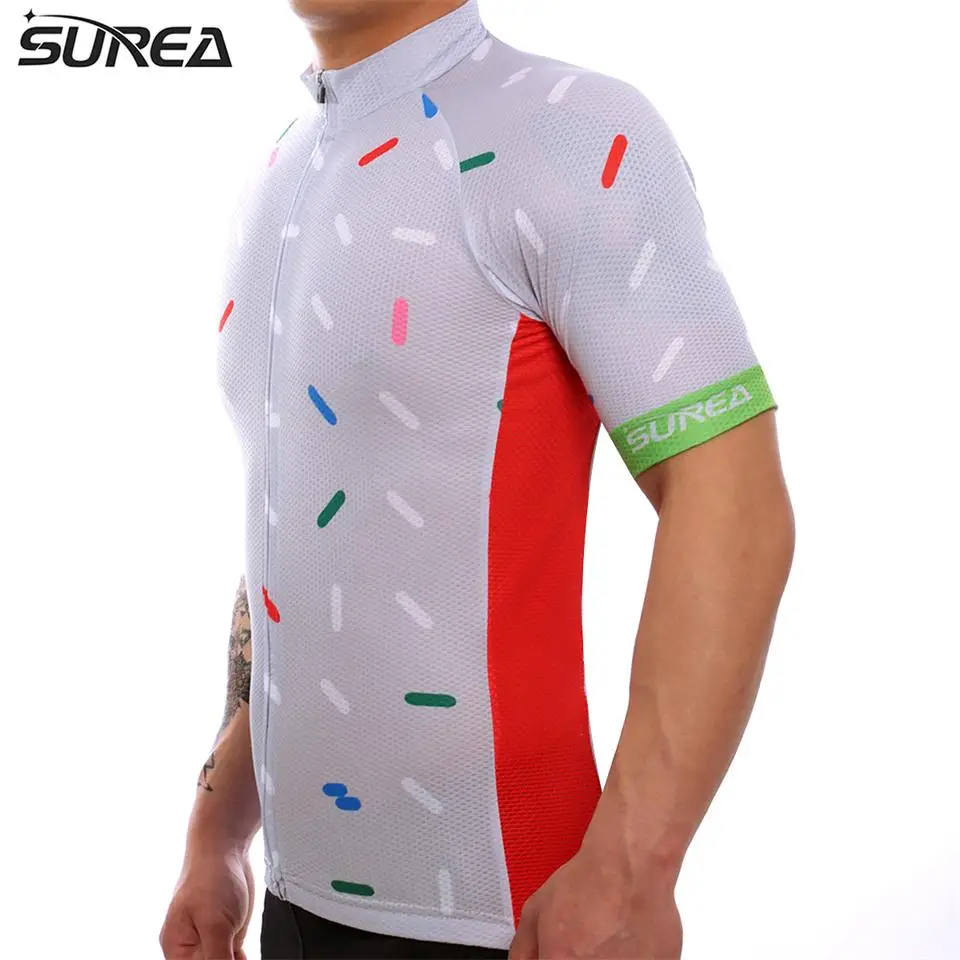 MTB 2017 бренд Surea maillot ciclismo 100% полиэстер велосипедная Джерси Одежда для велоспорта