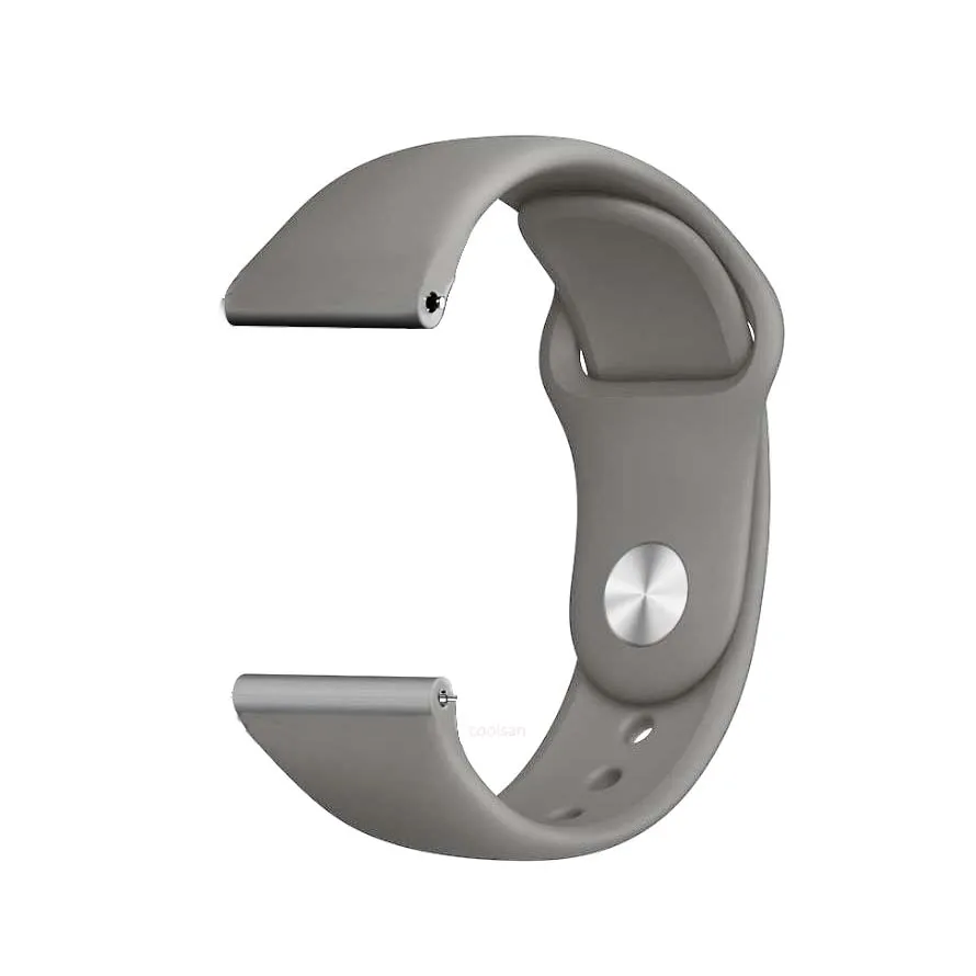 9 Gray 22 мм 20 мм силиконовый ремешок для samsung Galaxy 46 мм 42 мм gear S3 S2 классический спортивный ремешок для Huami Amazfit Bip huawei Watch 2 GT - Цвет ремешка: 9 Gray