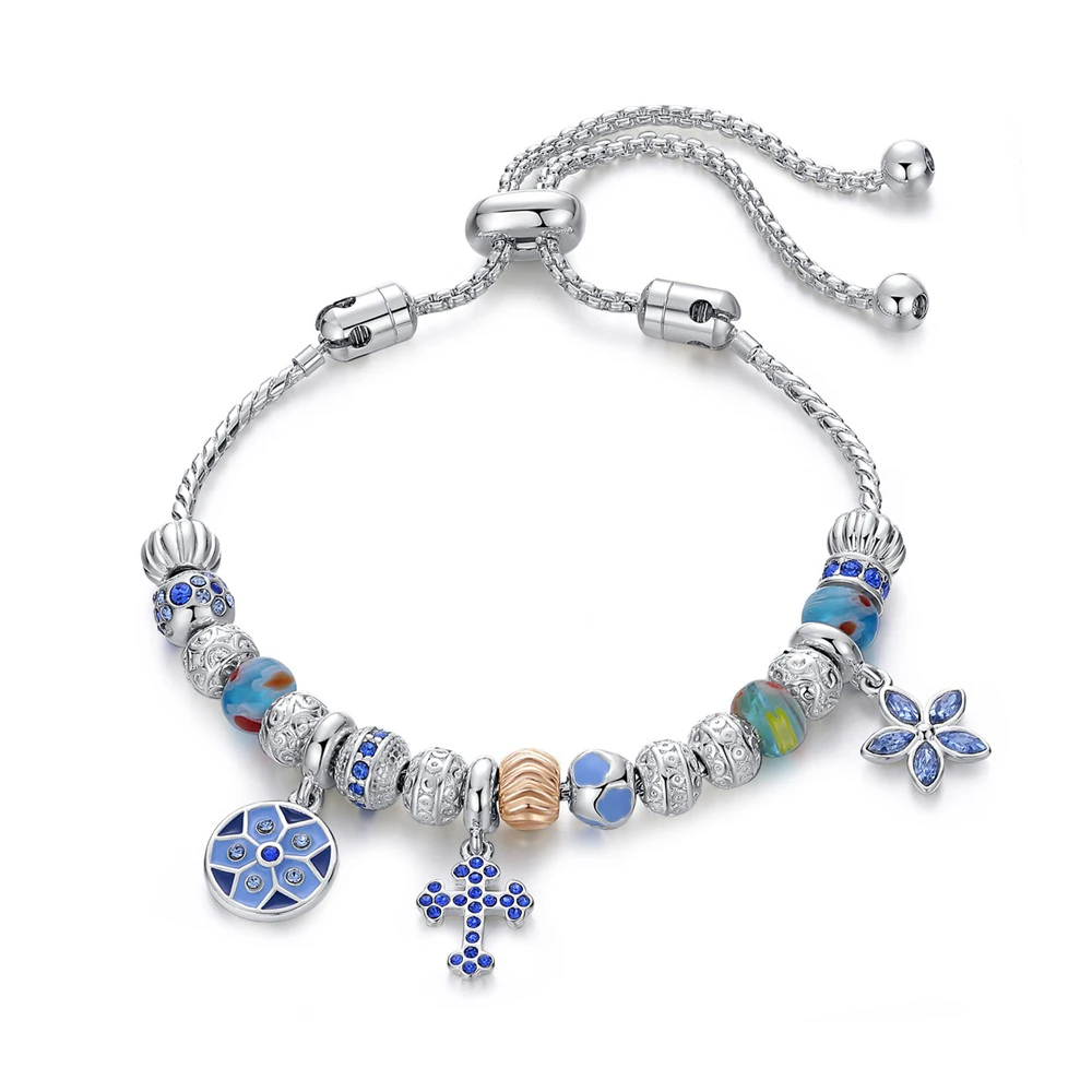 Cremo Crystal Charm Silver Sliding Bracelet For Women Original Fashion Jewelry Making Anniversary Gift | Украшения и аксессуары