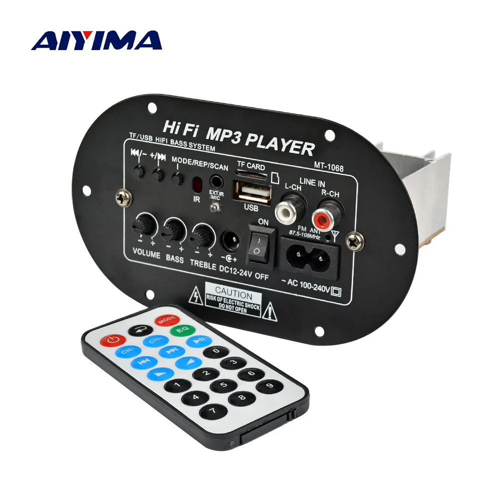 Плата усилителя сабвуфера AIYIMA 120 Вт 12 В 24 220 В|Усилители мощности| |