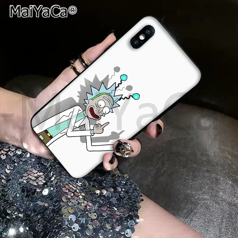 MaiYaCa Мягкий ТПУ силиконовый роскошный телефон мультфильм мариновка Рик и Морти для Apple iPhone11 pro 7 8 66S Plus X XS MAX 55S SE XR