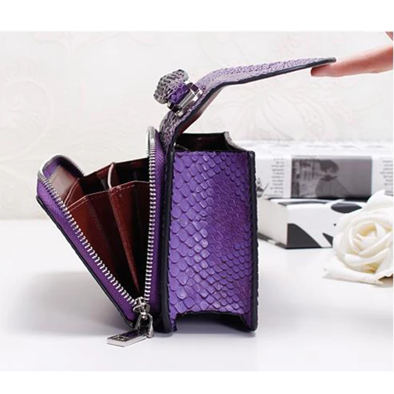 Новинка Модные сумки в руку из натуральной кожи женская обувь под змеиную кожу