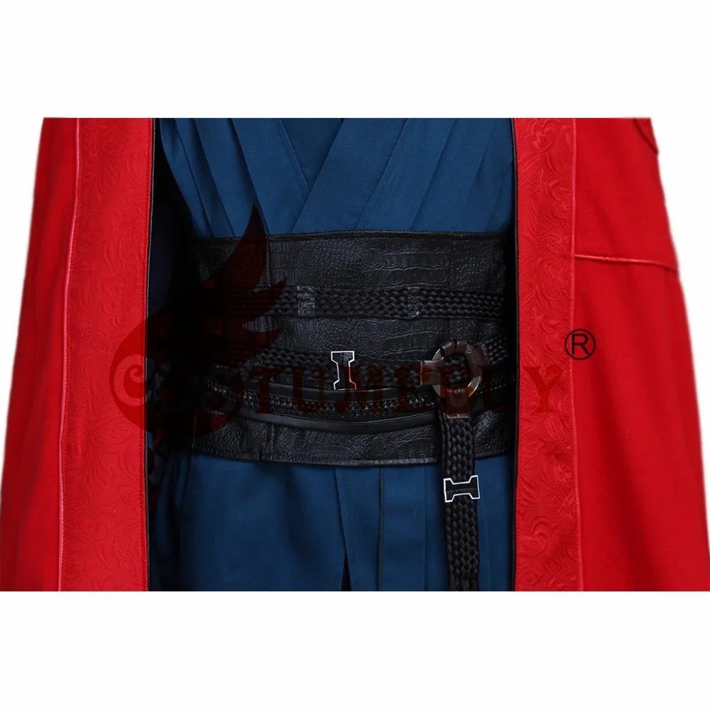 CostumBuy фильм Доктор Стрэндж Стивен Винсент Стрэндж Бенедикт камбербэтч костюм мужская красная версия Плащ Хэллоуин костюм L920