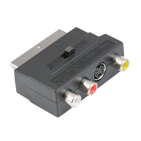 RGB штекер Scart к RCA Female S-Video AV TV DM адаптер 21PIN SCart аудио видео конвертер для PS4 / WII DVD VCR