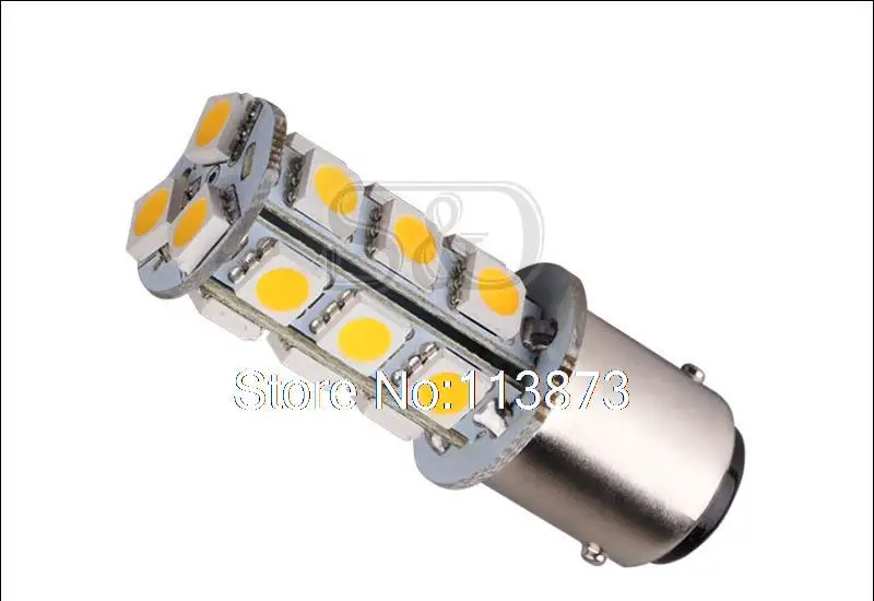 10pcs 1142 BA15D 18 SMD 5050 Tail Turn Signal lamp Warm White led car bulbs rear brake Lights Car Light Source parking 12V | Автомобили и