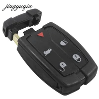 jingyuqin new replacement 5 buttons remote key blade fob shell case fit for land rover freelander 2 3 range rover