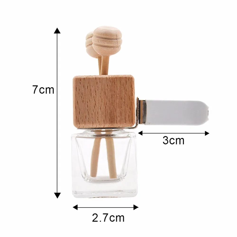 Car Air Freshener Hanging Glass Bottle Without Liquid Perfume Clip For Essential Oils Diffuser Vent Outlet Ornament | Автомобили и