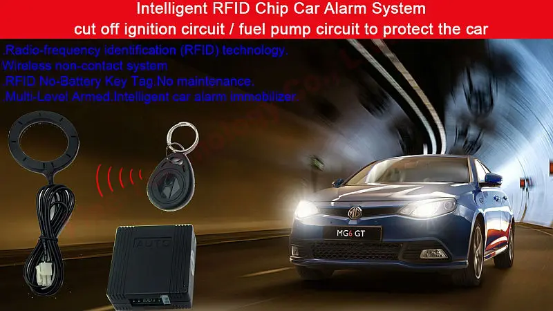 5PCS wholesale price one way car alarm 125KHz frequency two RFID fob key chain keyless disarm transponder immobilizer | Автомобили и