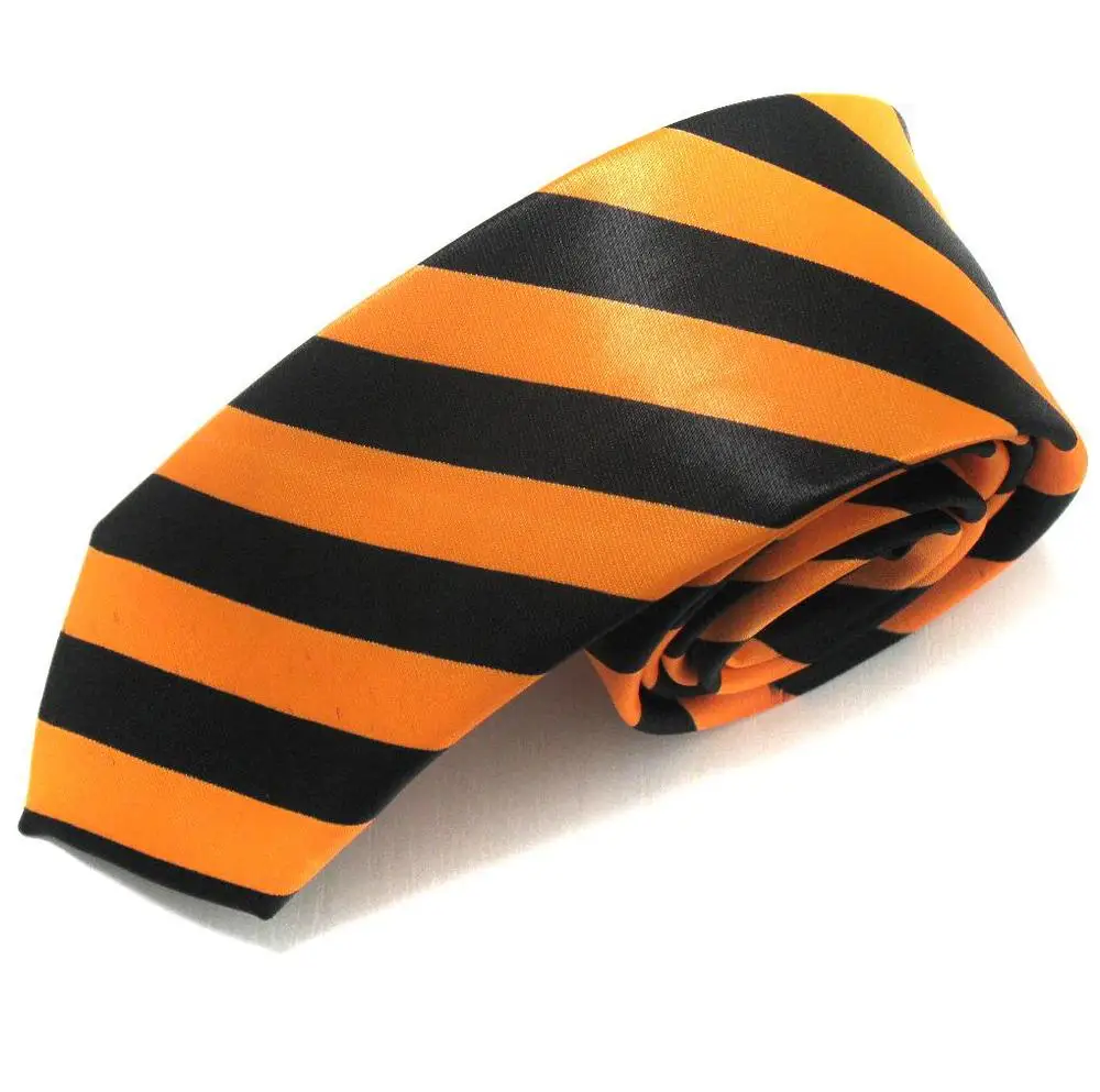 Галстук мужской тонкий в полоску модный галстук из полиэстера украшение для