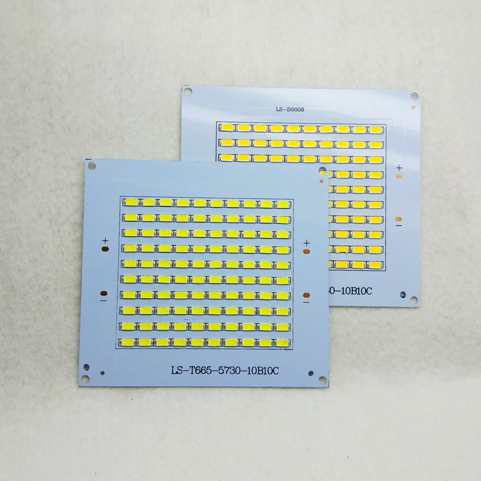 Светодиодный прожектор 2 шт. 220 В перем. Тока pcb + драйвер 50 Вт 5500лм SMD5730|floodlight 50w|50w