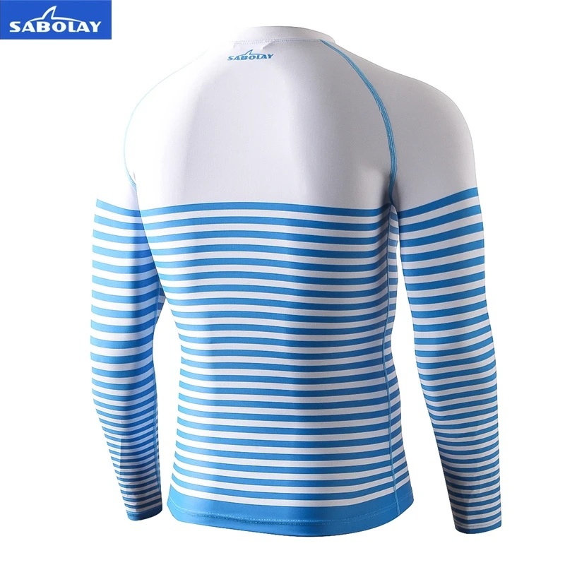Мужские sabolay Подводная охота Kitesurf защита от сыпи эластичная одежда для плавания с длинными рукавами Рашгард для серфинга Одежда Дайвинг костюмы рубашка купальник