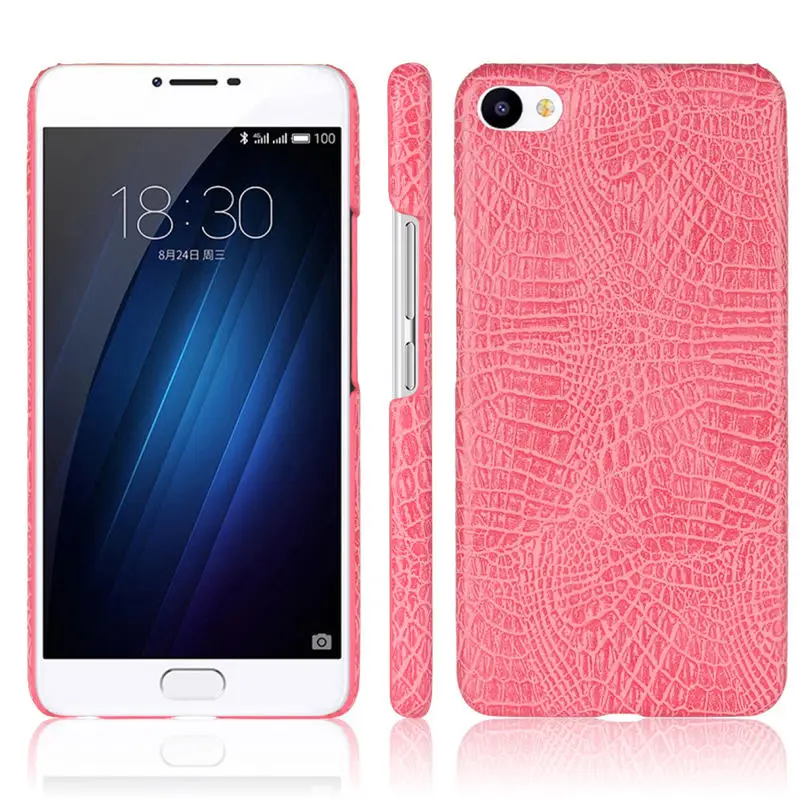 Для Meizu U10 чехол U 10 5 0 дюймов Роскошный PU кожаный твердый пластиковый на заднюю