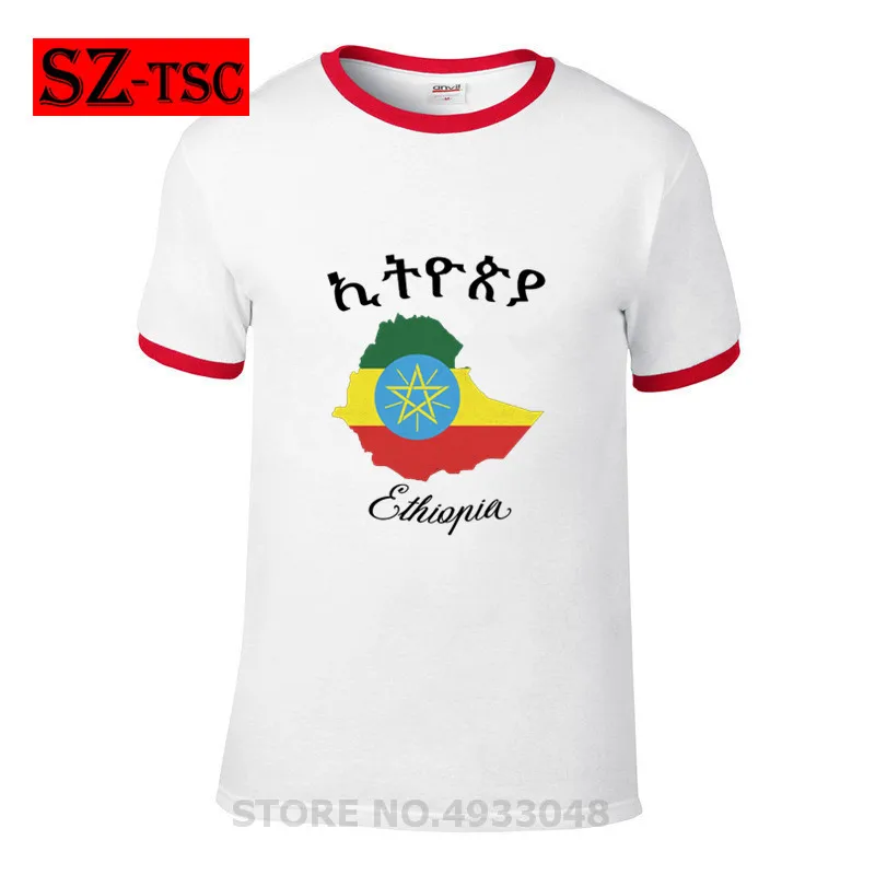 Футболки с креативным дизайном картой Эфиопии футболка для семьи Джуды