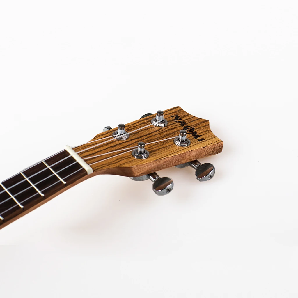23 дюйма укулеле 4 струны с твердой ели Топ Zebrawood назад красное дерево Гавайская