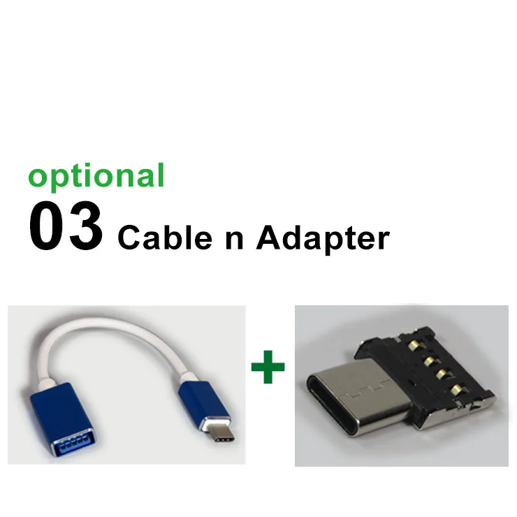 03 cable n adapter PCTONIC короткий тип-c USB OTG адаптер для тип-a USB мужчина к USB-C мужской мобильный телефон USB кабель Металл для флэш-накопитель диск мышь - Цвет: 03 cable n adapter